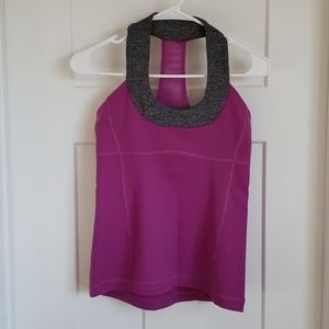 Lululemon Magenta Scoop Neck Sports Tank